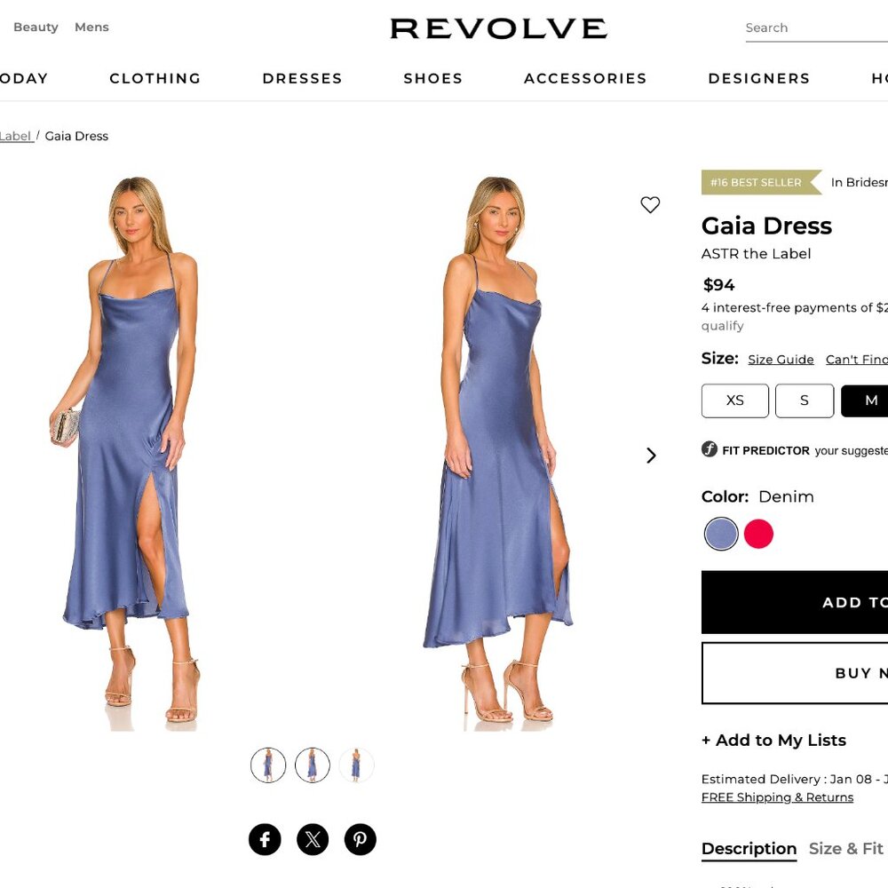 ASTR the Label: Gaia Dress (Blue)